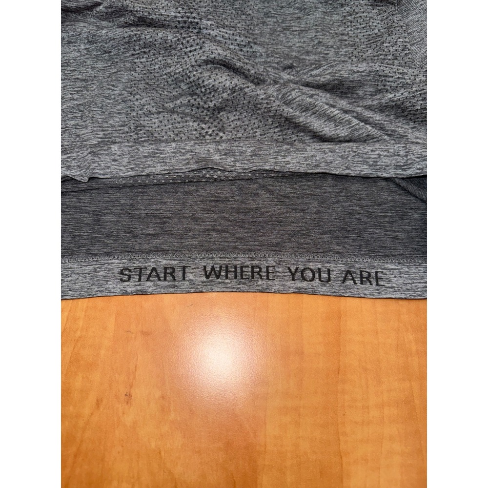 Lululemon Swiftly Tech Long Sleeve Crew Heathered Grey Running Top Size 4 - Picture 5 of 8
